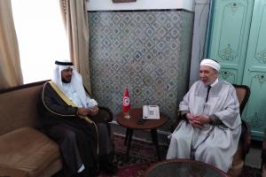  مفتي الجمهورية يستقبل ضيفه معالي الدكتور عبد الرحمان الزيات الأمين العام المساعد لرابطة العالم الإسلامي