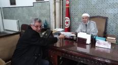 لقاء مفتي الجمهورية الشهري مع مهندس الرصد الجوي السيد سمير بن عبد الله لتقديم التـــقـــــرير الفلكي ، ويخص هذه المــــرة شهر جمادى الثانية 1440 هـ .