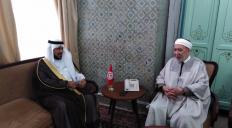  مفتي الجمهورية يستقبل ضيفه معالي الدكتور عبد الرحمان الزيات الأمين العام المساعد لرابطة العالم الإسلامي